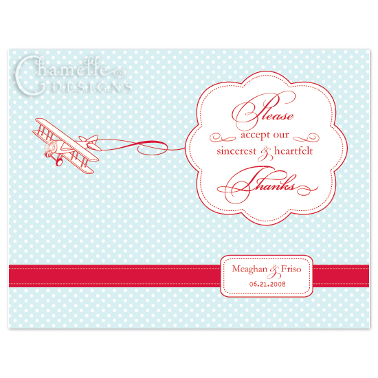  'Come fly with me' stationery design by Chamelle Designs