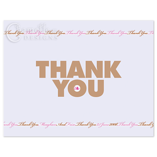  'Pretty perinwnkle' stationery design by Chamelle Designs